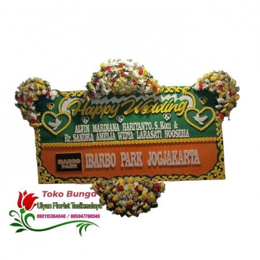 Karangan Bunga Papan Happy Wedding Tasikmalaya 15