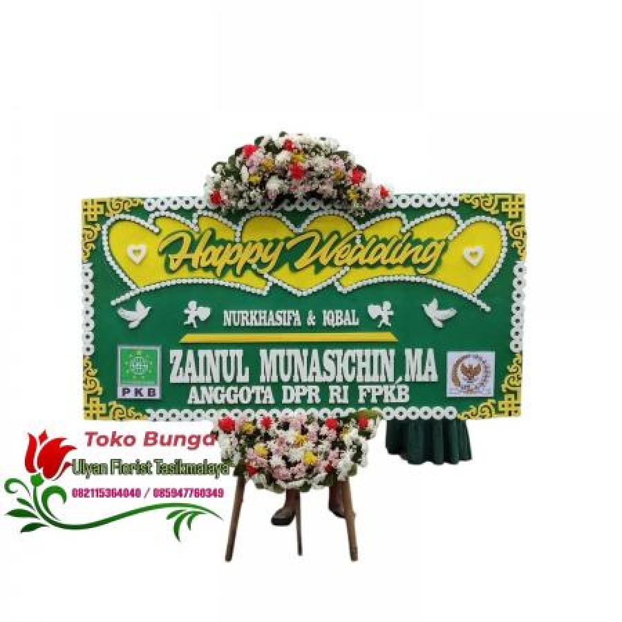 Karangan Bunga Papan Happy Wedding Tasikmalaya 26